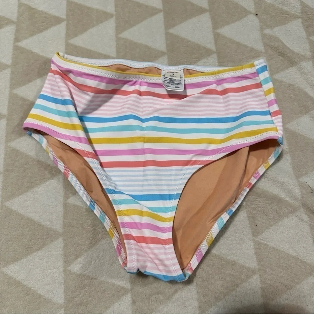NWOT j crew Girls' striped bow bikini bottoms